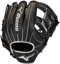11.5 Inch Mizuno MVP Prime SE GMVP1154PSE8-Black/Silver Adult Infield Baseball Glove