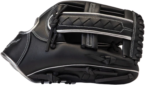 12.5 Inch Mizuno MVP Prime SE GMVP1250PSES8-Black/Silver Adult Slowpitch Softball Glove 3 12.5 Inch Mizuno MVP Prime SE GMVP1250PSES8-Black/Silver Adult Slowpitch Softball Glove - Image 3