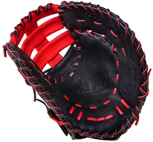 13 Inch Mizuno MVP Prime SE Navy/Red GXF50PSE3 Adult Baseball First Base Mitt 2 13 Inch Mizuno MVP Prime SE Navy/Red GXF50PSE3 Adult Baseball First Base Mitt - Image 2