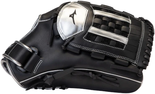 14 Inch Mizuno MVP Prime SE GMVP1400PSES8-Black/Silver Adult Slowpitch Softball Glove 3 14 Inch Mizuno MVP Prime SE GMVP1400PSES8-Black/Silver Adult Slowpitch Softball Glove - Image 3