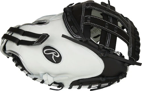 33 Inch Rawlings Liberty Advanced Color Series RLACM33FPBP Women's White/Black/Platinum Fastpitch Softball Catcher Mitt 3 33 Inch Rawlings Liberty Advanced Color Series RLACM33FPBP Women's White/Black/Platinum Fastpitch Softball Catcher Mitt - Image 3