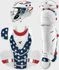 Easton Jen Schro The Very Best Stars & Stripes Youth Small Fastpitch Softball Catchers Gear Set A165464SS
