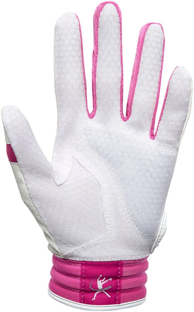 Mizuno Finch Girl's Fastpitch Softball Batting Gloves 330428 2 Mizuno Finch Girl's Fastpitch Softball Batting Gloves 330428 - Image 2
