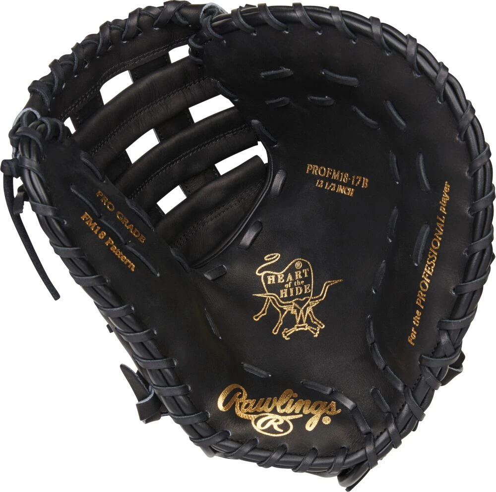 12.5 Inch Rawlings Heart Of The Hide Adult Firstbase Baseball Mitt PROFM18-17B 2 12.5 Inch Rawlings Heart Of The Hide Adult Firstbase Baseball Mitt PROFM18-17B - Image 2