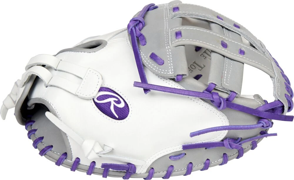 34 Inch Rawlings Liberty Advanced Color Series 4.0 Women's Fastpitch Softball Catcher's Mitt RLACM34FPWPG 4 34 Inch Rawlings Liberty Advanced Color Series 4.0 Women's Fastpitch Softball Catcher's Mitt RLACM34FPWPG - Image 4
