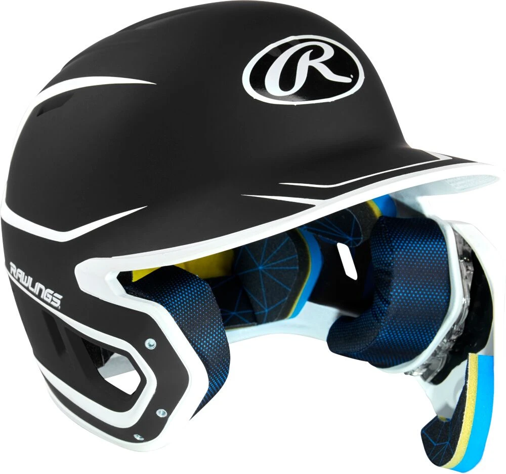 Rawlings MACH Adjust Junior Two-Tone Matte Baseball Batting Helmet W/ Adjustable Face Guard MA14J 6 Rawlings MACH Adjust Junior Two-Tone Matte Baseball Batting Helmet W/ Adjustable Face Guard MA14J - Image 6