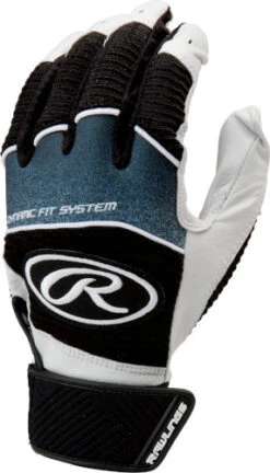 Rawlings Workhorse WH950BGY Youth Baseball Batting Gloves